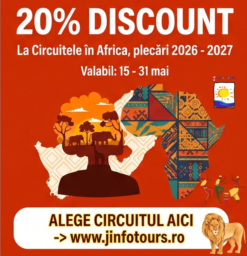 20% discount circuite Africa J'Info Tours